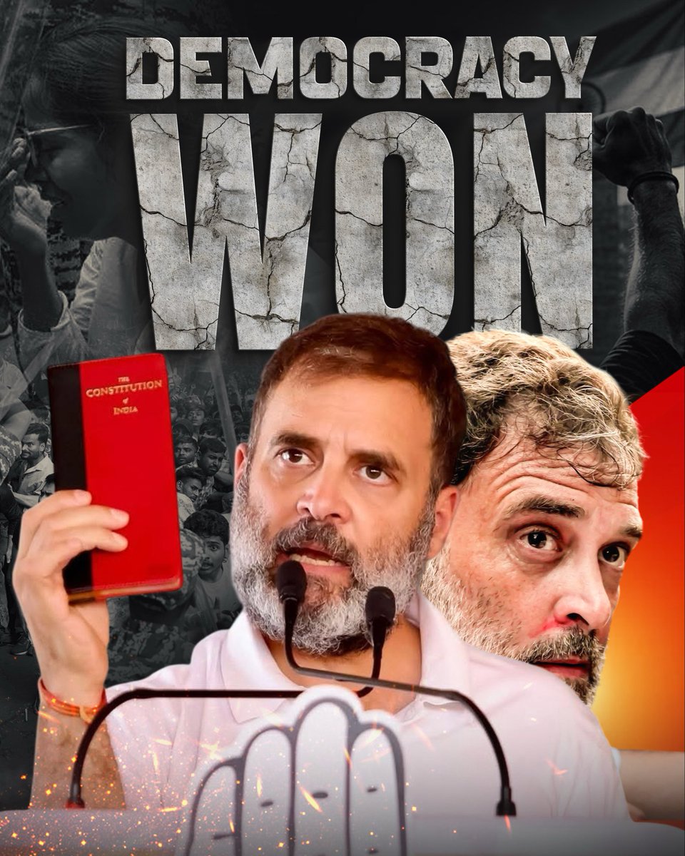 AmithAnna_Army's tweet photo. A Victory for Democracy.

#DemocracyWins #StudentProtest #RahulGandhi #AmithAnnaArmy https://t.co/FqQr4hQVJq