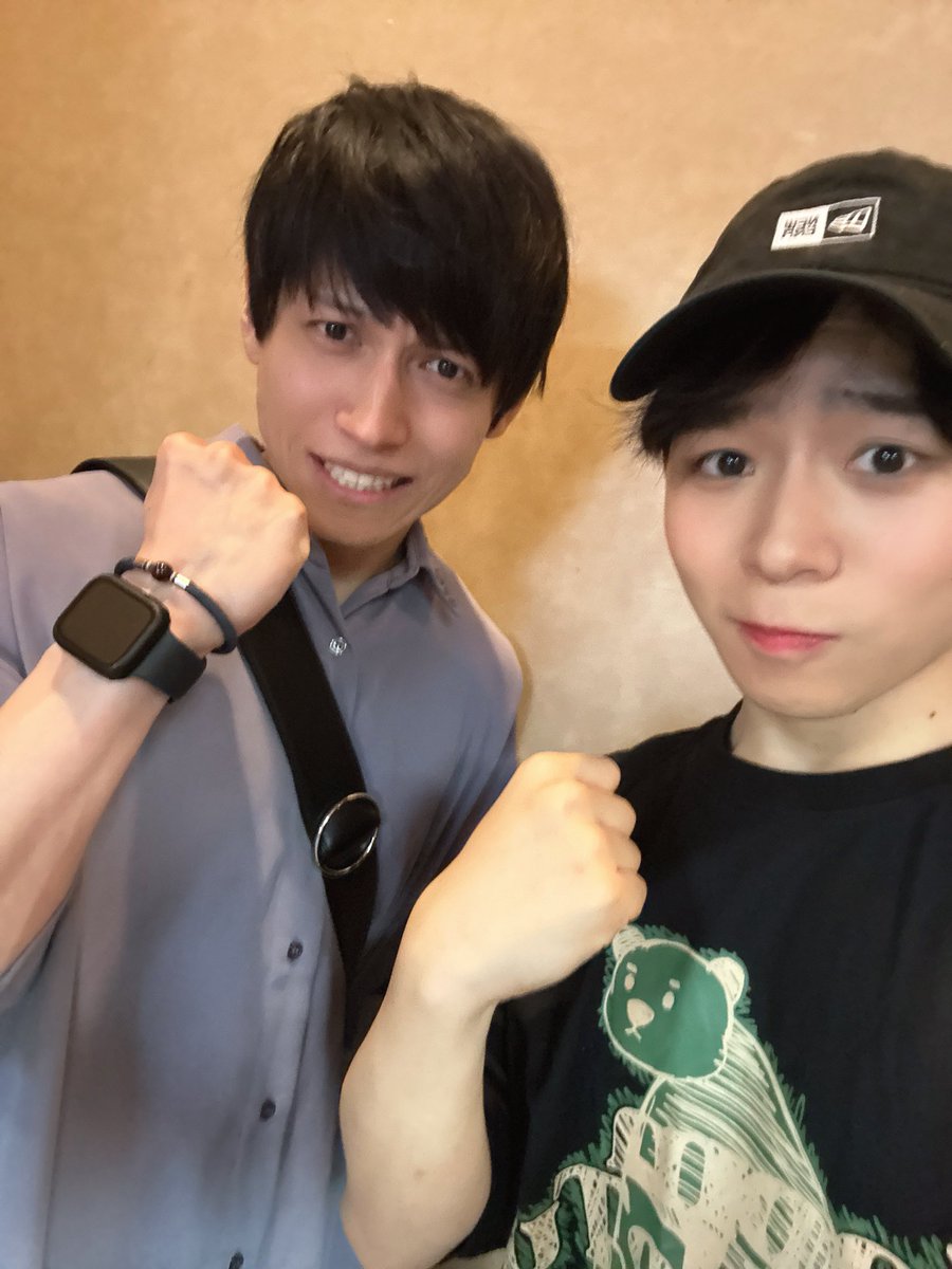 tokia0223's tweet photo. 忍ゲキ2日目ありがとうございました！
今日は龍人さん観にきてくれたー！！
マッチョ同盟💪

公演数長いので写真これ撮って欲しい！とかあったらリクエストお待ちしてます↓ https://t.co/1JtfVa0szz