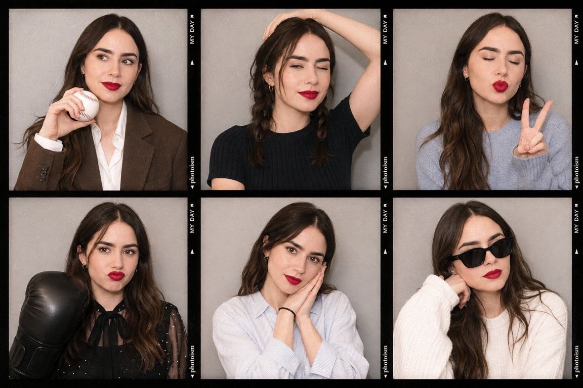Korean Photoism Photobooth Grid