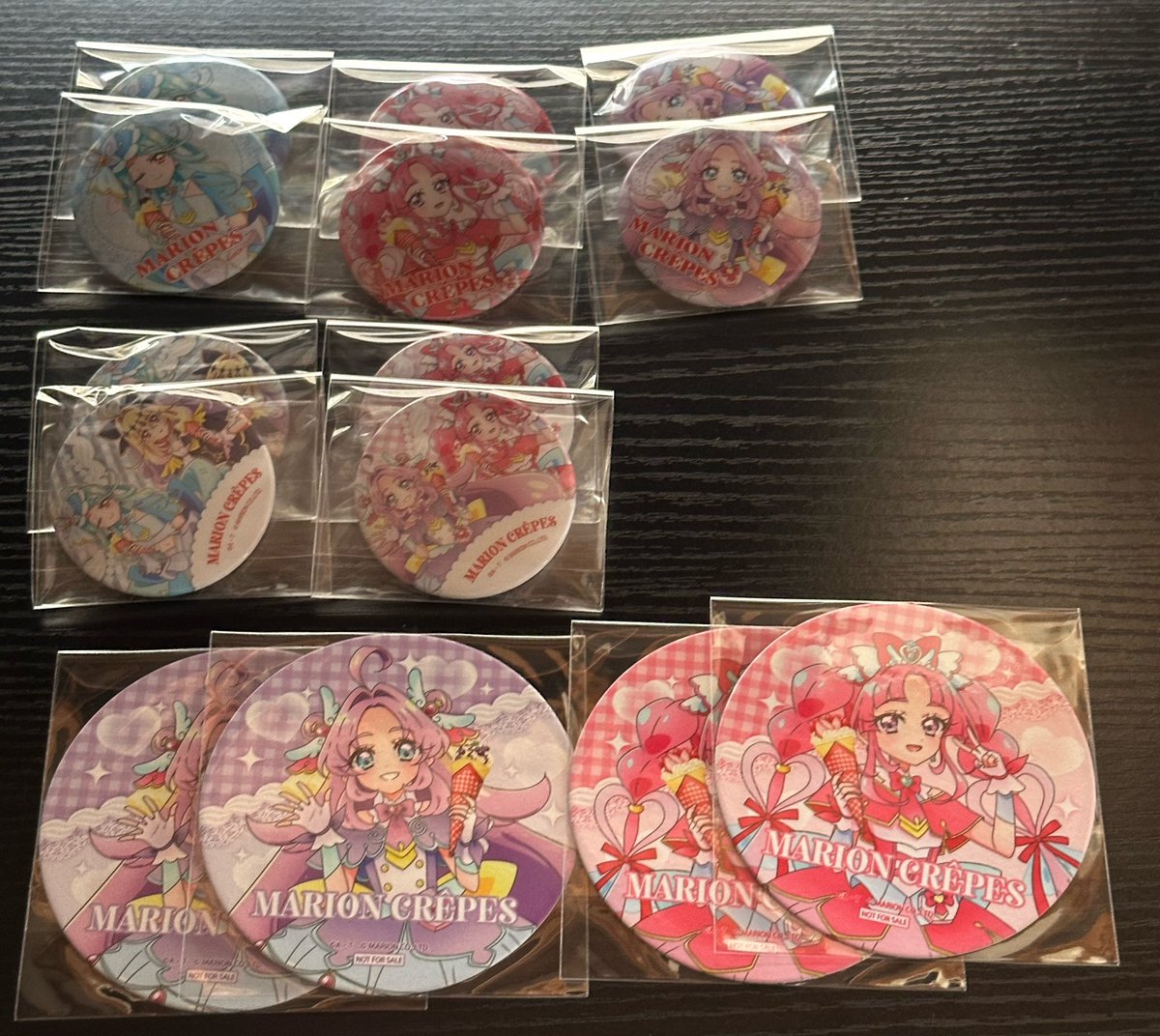 2014rui_1121's tweet photo. 名探偵プリキュア 缶バッジ 交換 譲渡
秋田オーパ オプシアミスミ マリオンクレープ 名探偵プリキュア展 トゥイ缶

求 アルカナ、るるか
定価➕送料

なるべく集合、ペア缶引き取ってくださる方優先 https://t.co/CYOAybQ9HU
