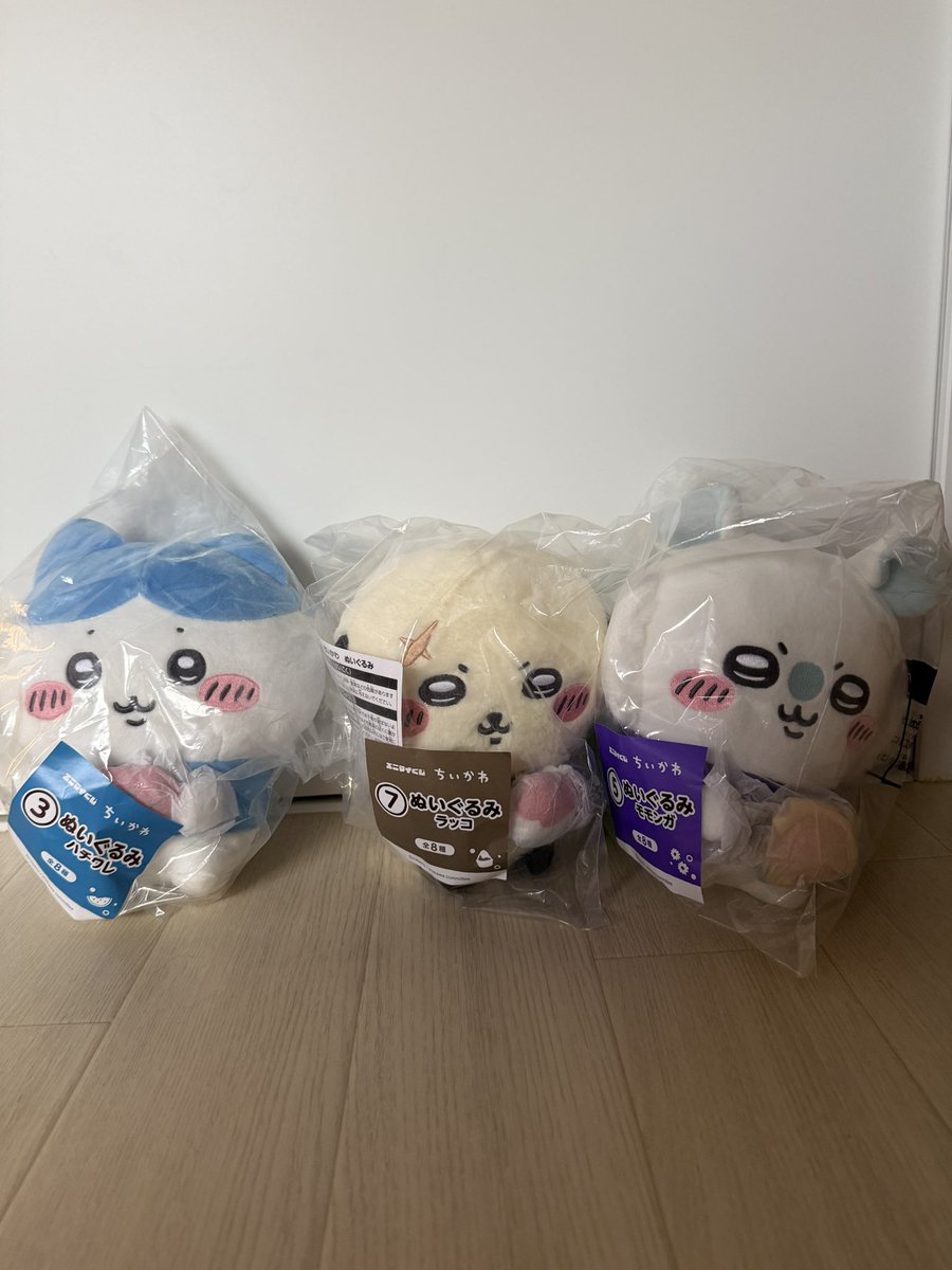 miidayo02's tweet photo. 【交換】

譲:ぬいぐるみ ハチワレ、ラッコ、モモンガ
求:風鈴ハチワレ　
　豆皿
　レトロコップ
　
定価でもお譲りします
被り多数でたため、引取先を探しています

神戸周辺での手渡し可能です
気軽に相談していただけたらと思います

#ちいかわ  　
#ちいかわくじ
#エニマイくじ https://t.co/jtTVOPnCdL