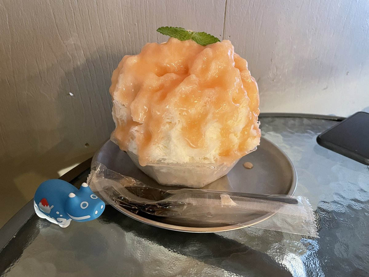 ayanouucq's tweet photo. 本日のかき氷🍧

やはりこの時期の🍑は正義
中にもザク切りの🍑がどっさり入ってて食べ応えありました😋 https://t.co/fCNHJ2PWd1