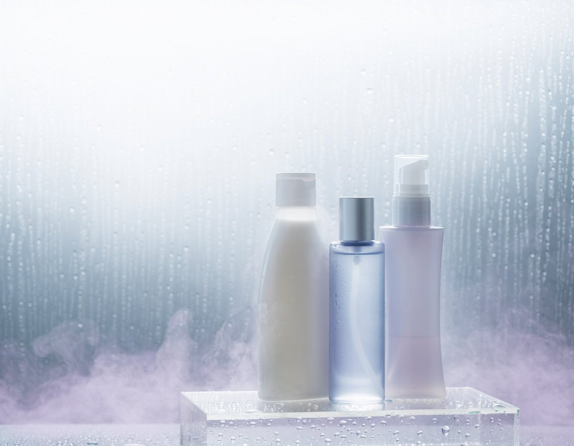 Misty Skincare Product Still Life