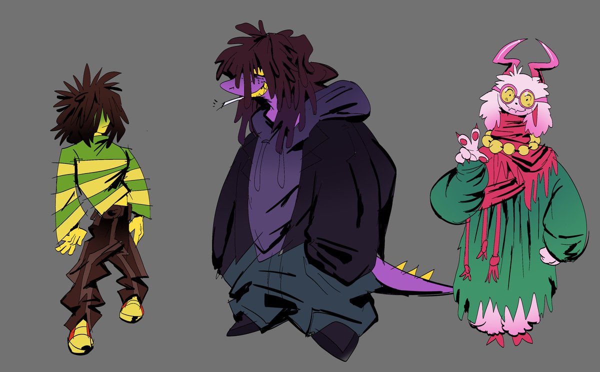 NUBI500's tweet photo. Drew them from memory #deltaruneㅤㅤ https://t.co/TdH8kIxGYr