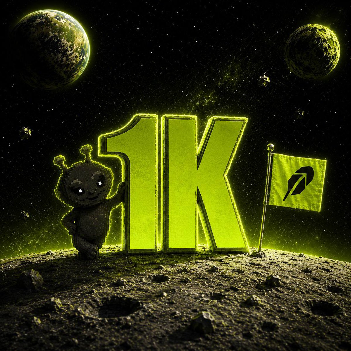 AliensHoodNft's tweet photo. Aliens Family just reached 1K followers on X 👽

Thank you all for your support

We are less than one week away from mint and we will announce the exact mint time soon so no one misses it

To celebrate 1K followers we are giving away 10 GTD spots

RT + Drop EVM https://t.co/WekZtghio1
