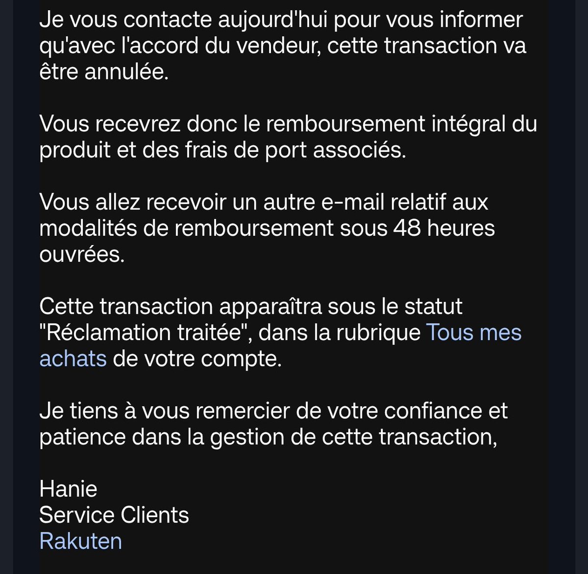 BOUBOUOFFICIAL's tweet photo. @VraiconAlpin De mon côté, une boîte véreuse qui a tenté de me douiller sur une mauvaise référence d'article daigne enfin me rembourser alors que le retour semble égaré par la poste depuis 1 semaine (colis en transit depuis 2 semaines).
Ils ont reçu un signalement DGCCRF et ont fait prout. https://t.co/qQvwR32raM
