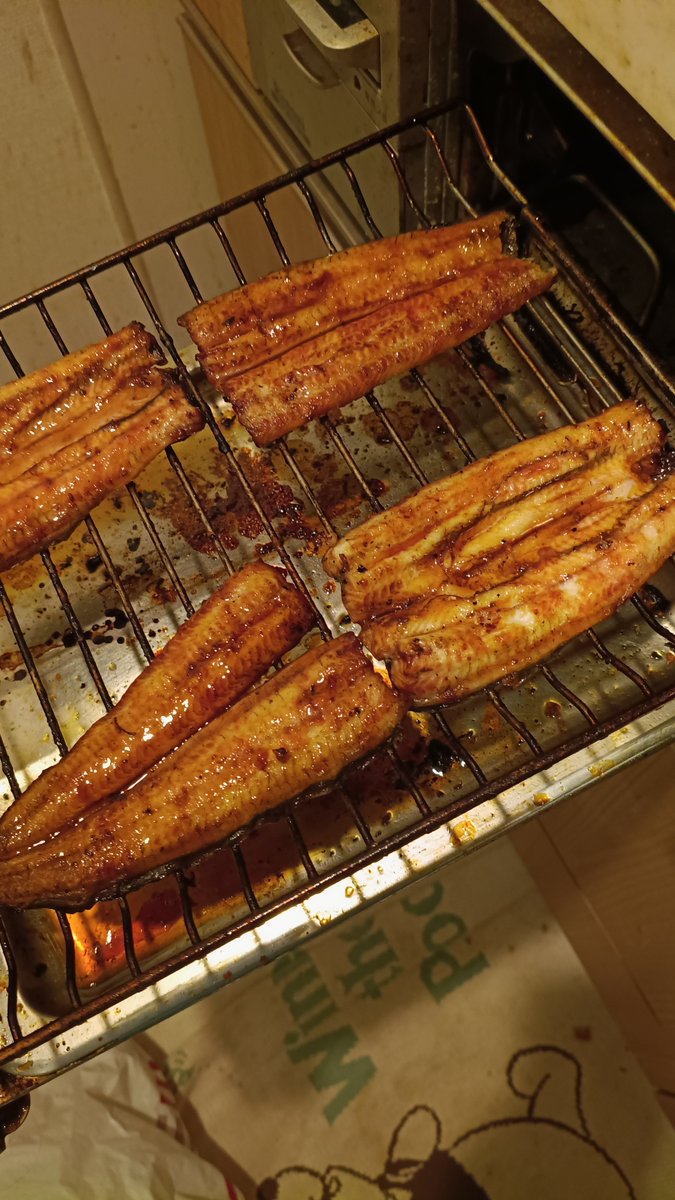 Miff_y's tweet photo. 今年も国産うな丼
魚焼きグリルで生から焼いてますよ https://t.co/DHmnAyA5Ue