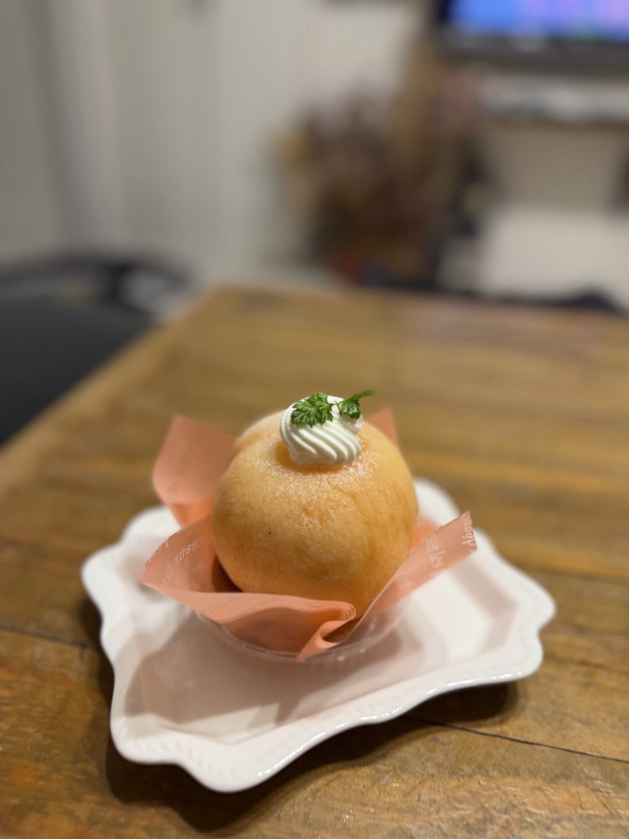 gr7_0c0's tweet photo. 桃のケーキ😋 https://t.co/q1upGMLUOc