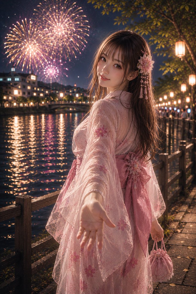 しかちゃん 今日も陽線たん可愛い💕 隅田川に来たよー💕🎆 あいちゃん様に