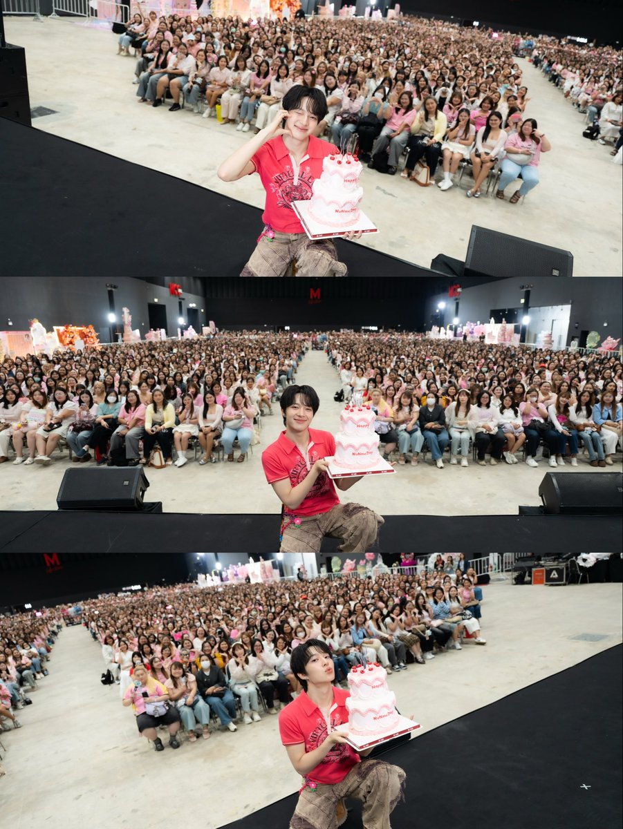 CwrNew's tweet photo. ขอบคุณทุกคนที่มาหานุในวันเกิดปีนี้น้า วันนี้นุมีความสุขมาก ๆ ได้พูดคุยหลาย ๆ เรื่องกับทุกคน ได้คุยเล่นกัน ชอบบรรยากาศแบบนี้มั่ก ๆ ขอบคุณที่เป็นรอยยิ้มให้นุเสมอมา ปีนี้อายุ 25 แล้ว ลูกแม่โตแร้วนะ //แต่ยังเร้กอยู่มาก 555 ไว้มาหาอีกน้า เป็นกำลังใจให้ทุกคนในทุก ๆ เรื่องเลย ขอให้ดวงดีได้เจอกันบ่อย ๆ นะงับ รักทุกคนเสมอไม่เคยเปลี่ยน ❤️ 非常感谢大家今天来看我，今天对我来说，是非常幸福的一天。谢谢你们一直以来陪伴着我，成为我生活中的一切。爱你们每一个人。😍
NUNEW 25th BDAY
#25HBDNuNew