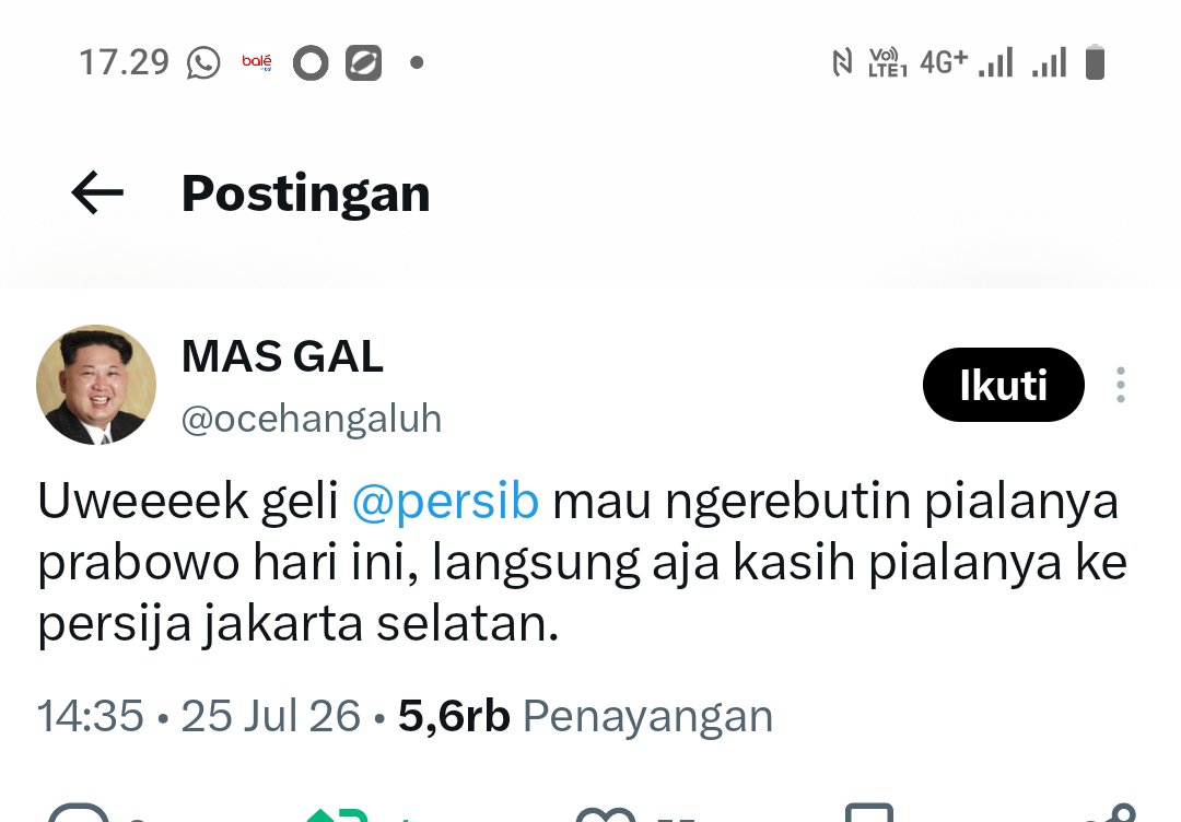 side12kick's tweet photo. SOMBONG AMAT.... Padahal Pra musim ada 7 tim lainnya kenapa harus pialanya kasih ke Persija, kenapa ga ke tim yang lain. SOMBONG AMAT !!!  Padahal pernah ngamuk setelah kalah di final pas kejuaraan pra musim di piala Menpora https://t.co/paEg7cTIvj