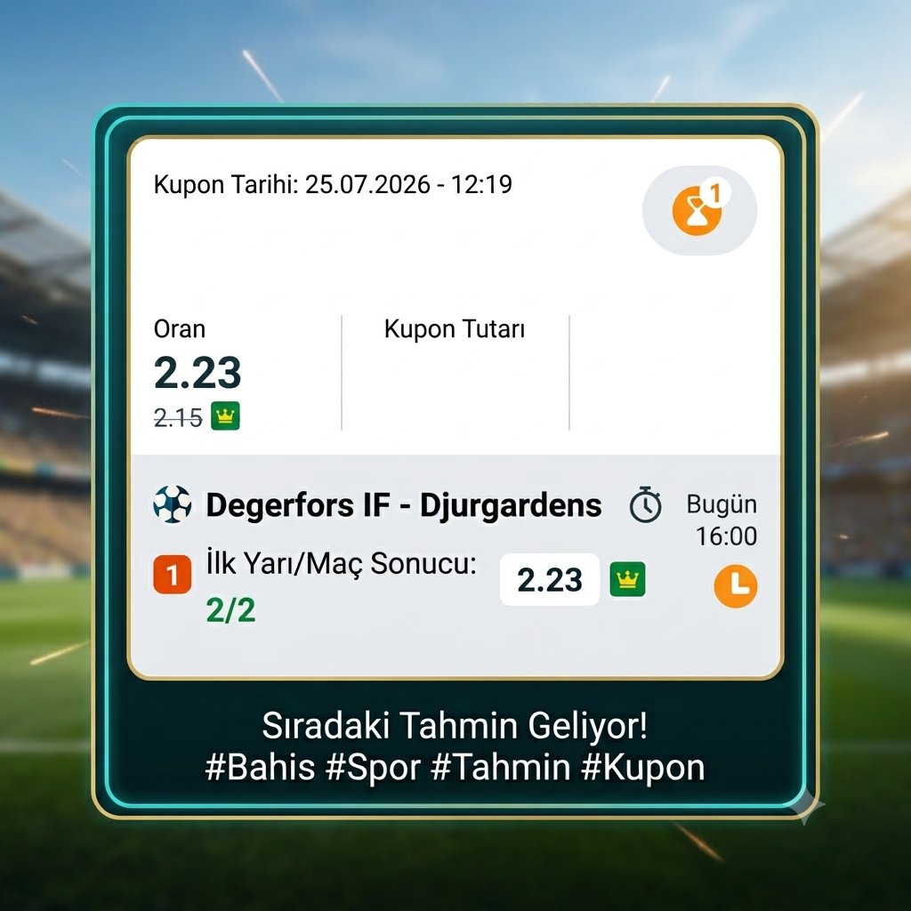 ickulvarumit's tweet photo. Günün tahmini
YASAL UYARI:
Bu profilde ve paylaşımda yer alan tüm bilgiler, istatistiksel değerlendirmeler ve yorumlar yalnızca kişisel tahmin ve bilgi amaçlıdır. Kesin bir sonuç taahhüt etmez. Profilde yasadışı bahis, kumar veya şans oyunları teşvik edilmez ve oynatılmaz. https://t.co/wtqx28wUkl