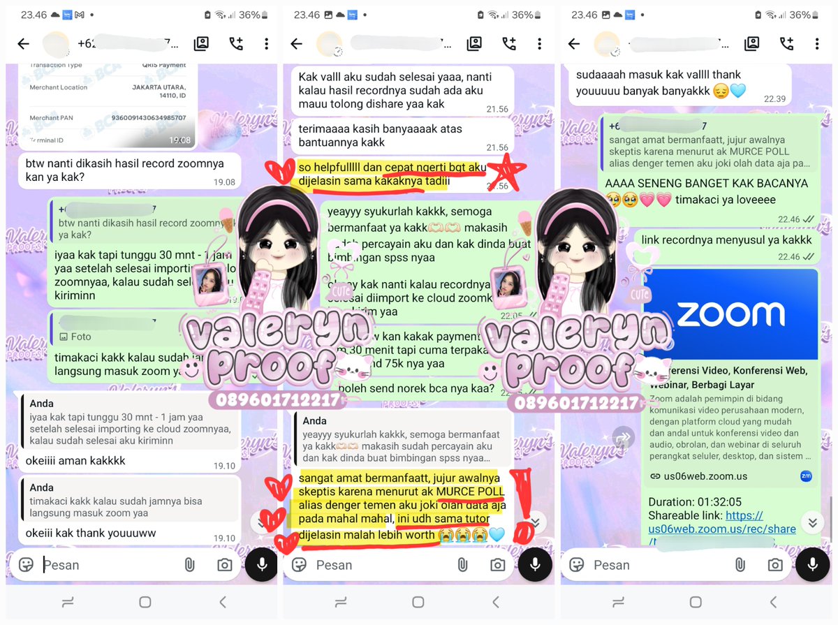 refinwe's tweet photo. >__O bestieee aku mau kasih testi olah data &amp; bimbingan via zoom nih! tenang aja karena dihandle lulusan statistika yg udah jago puolll urusan olah data! bimbingan 150k/jam iaa, kalo joki bisa send detail dlu~
- SPSS
- EVIEWS
- JAMOVI
- STATA
- SMARTPLS
- JASP
- R STUDIO
- PHYTON https://t.co/L7E09UycYQ