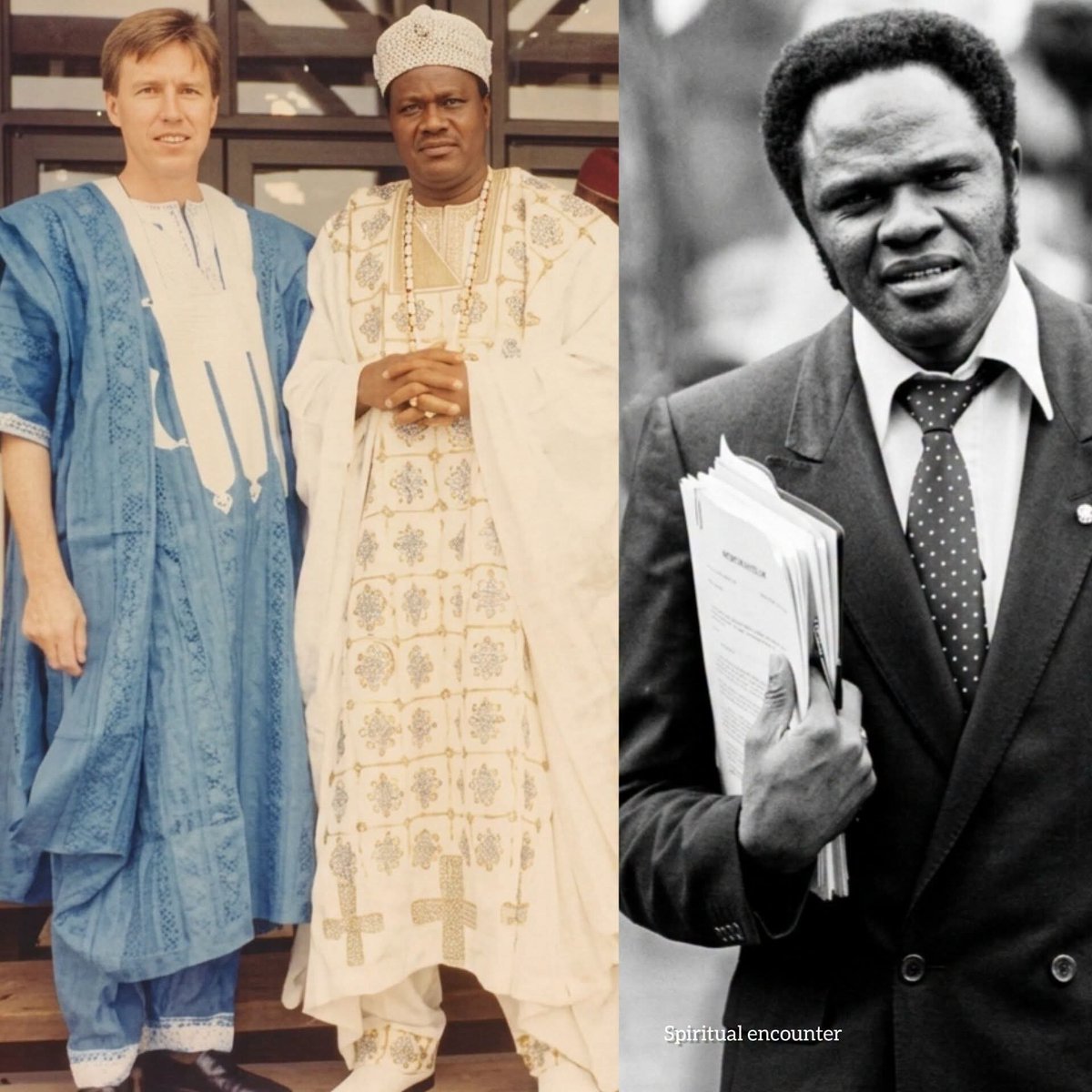 TevinMacharia's tweet photo. Seventeen years ago, they brought a madman to my church—a crazy, extremely violent fellow.
They chained him, but he snapped the chains right off. They injected him with heavy sedatives, but within two hours, the power of the injection melted away. Finally, nine men had to tie him down and carry him into my church.
I was much younger seventeen years ago, and I heard God speak to me clearly: *"Tell him, by himself, to loose the chain and, by himself, to walk home."*
When I stepped up and said, *"Peter, Jesus says: Stand up, loose your chain!"*—the whole crowd scattered and ran back!
And I declared, *"According to the word of God from my mouth, stand up by yourself, loose your chain, take your shirt, wear it, and go home!"*
That is all I said.
I didn't say it in my own power. I didn't say it in my own name. I heard God say, *"Say it,"* and I said it!
He loosed his own chains, put on his shirt, and went home!
Today, that man holds a Master’s Degree in Business Administration! He went to university, got married, and has four children. He has his own car, his wife has her own car, and they are living exceptionally well—all through the power of the spoken word!
No man could chain him. No injection could cure him. But the Word of God healed him!
Credit: Archbishop Benson Idahosa
📝 Spiritual encounter