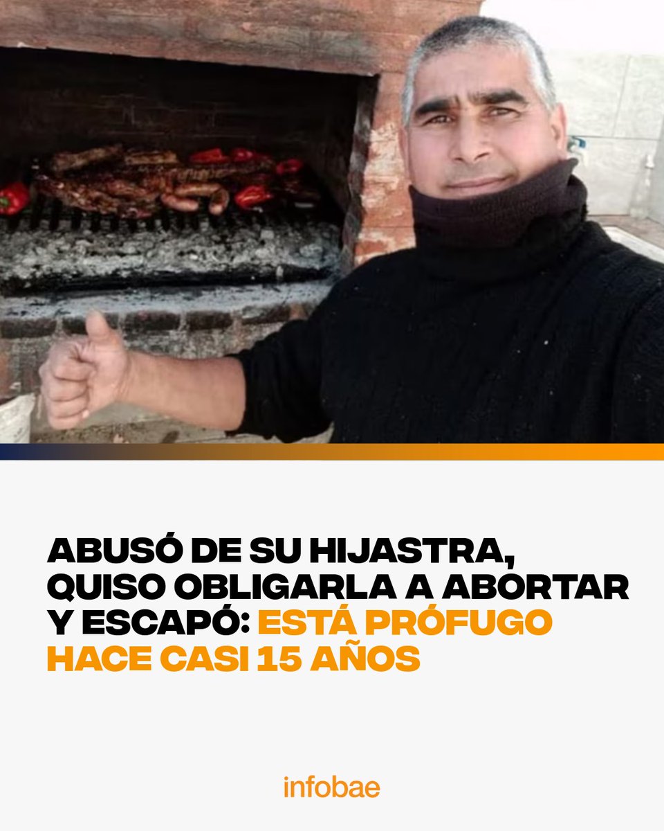 infobae's tweet photo. ABUSÓ DE SU HIJASTRA, QUISO OBLIGARLA A ABORTAR Y ESCAPÓ: ESTÁ PRÓFUGO HACE CASI 15 AÑOS

Alberto Martín Del Valle (56) es buscado por la Justicia desde 2012. Para evitar ser capturado se movió por el país y adoptó distintas identidades. El pedido desesperado de la hermana de la víctima.

Puan es una pequeña ciudad ubicada en el suroeste de la provincia de Buenos Aires que, según el último censo, tiene 5.383 habitantes. Allí, en 2009, una nena de 11 años fue violada por su padrastro y quedó embarazada. El hombre intentó someterla a un aborto clandestino, pero fracasó. Un análisis de ADN confirmó su paternidad con un índice de 99,9%. Su nombre es Alberto Martín Del Valle y tiene 56 años. Hoy, casi 15 años después, sigue prófugo con pedido de captura activo.

Infobae 📎 https://t.co/vsGlrTAL1J