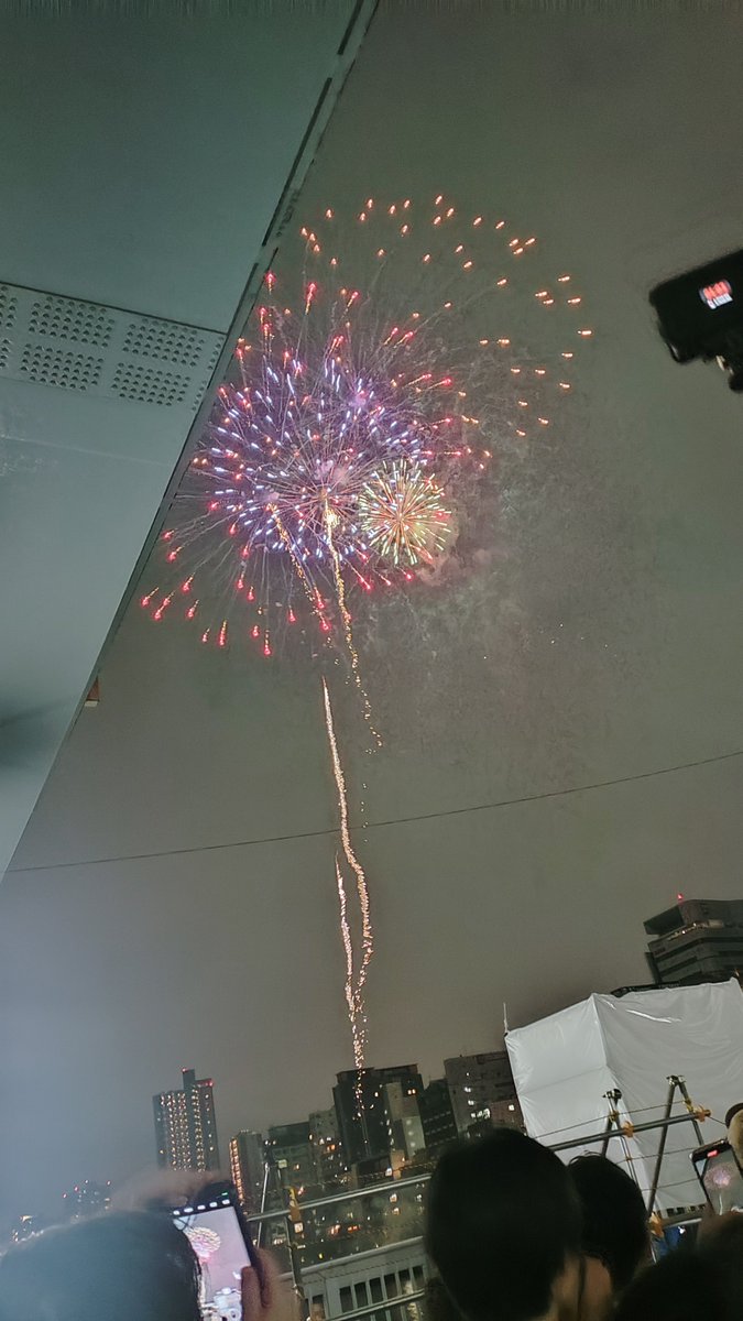 sagalute's tweet photo. ポリの力強い観客誘導を掻い潜りながらどうにかブレなしで撮れた花火
#隅田川花火大会 #隅田川花火大会2026 #駒形橋 https://t.co/K4CASA3QHD