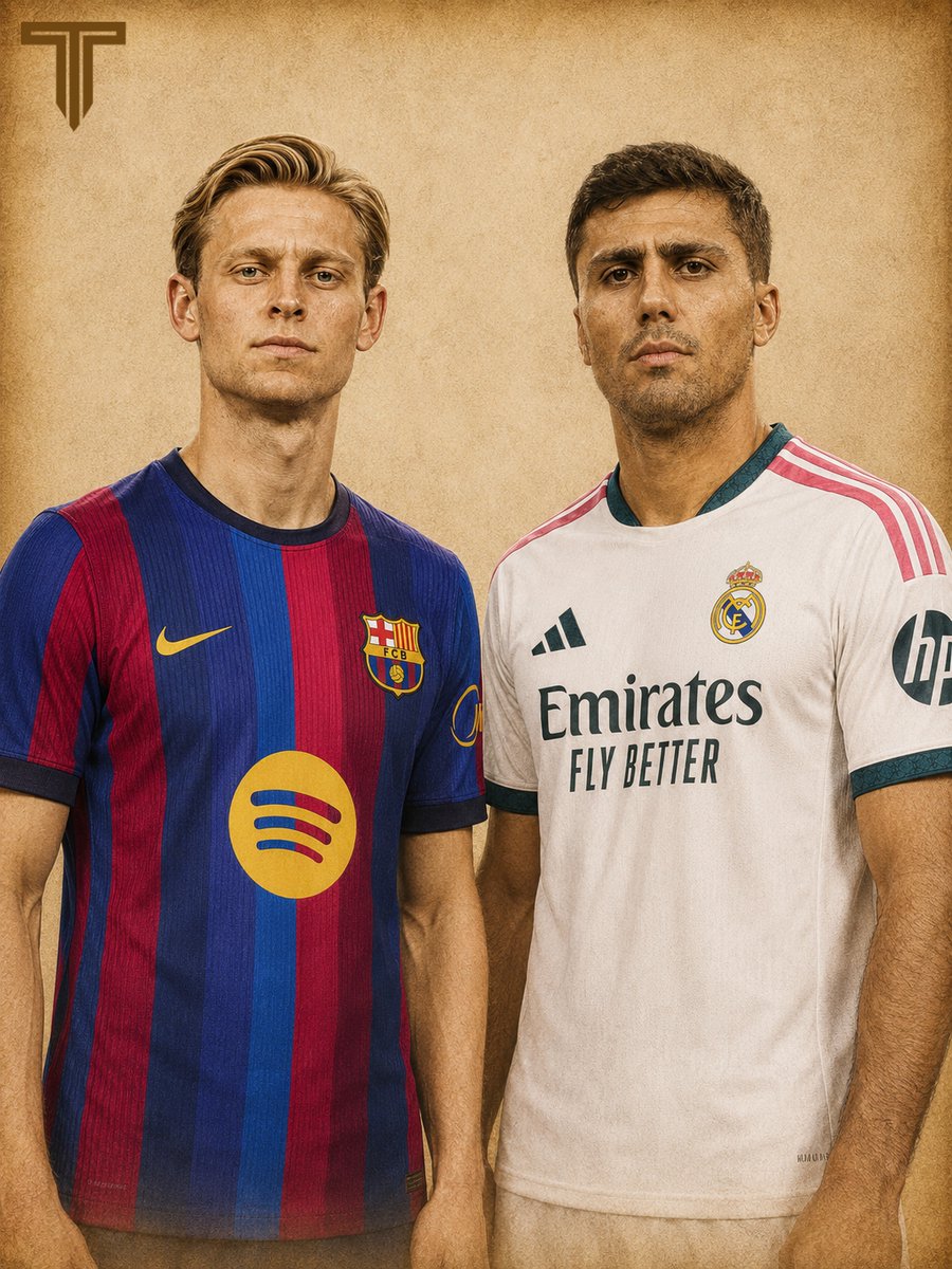 TouchlineX's tweet photo. 🚨 𝗖𝗥𝗔𝗭𝗬 𝗙𝗔𝗖𝗧: La Liga could feature the world's two best defensive midfielders next season! https://t.co/IvPeoGEHf0