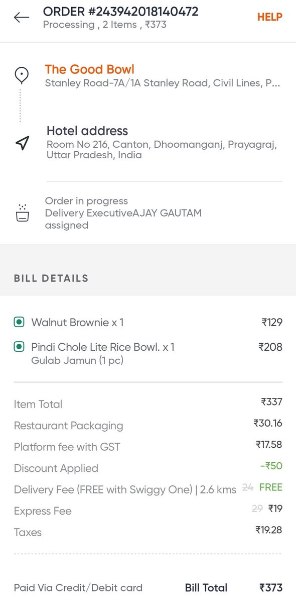 AdvAnkitTyagi's tweet photo. @Swiggy @AmarUjalaNews @DainikBhaskar @SwiggyCares I order food at 3:10 PM after advance payment  not yet delivered after more than 1 hour.. Also delivery boy not pick up call. No option of cancelling https://t.co/SyeNLAVMbn diabetes medicine also late.Its discusting. https://t.co/MOF41tvPPK
