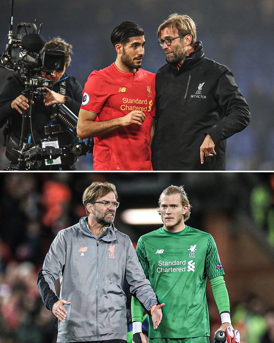 ESPNUK's tweet photo. In 334 Premier League games at Liverpool, Jürgen Klopp only gave two German players a chance 👀

Emre Can and Loris Karius 🇩🇪 https://t.co/VEj8TQD2l1