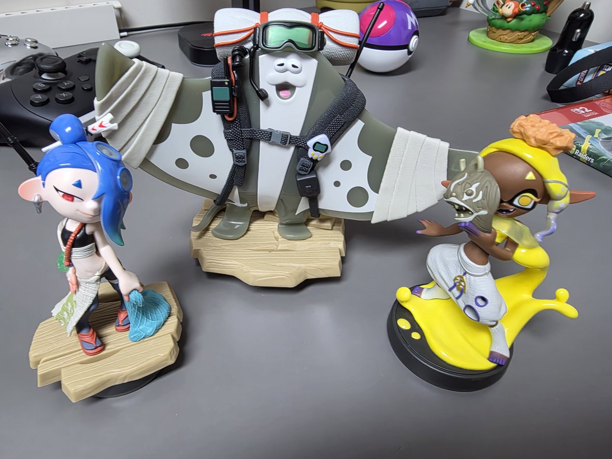Steyb_'s tweet photo. La calidad de los nuevos amiibos de Splatoon me está encantando

Mira esos detalles y esas texturas 😍 https://t.co/No83GyCkK5
