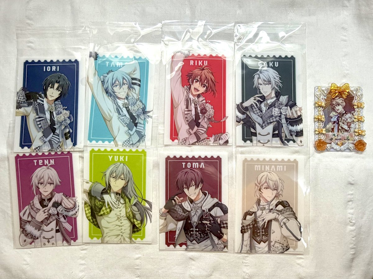 _mochi_nabe's tweet photo. アイドリッシュセブン VISIBLIVE TOUR 4WARD JOURNEYI アイナナ IDOLiSH7 特典 ミニクリアファイル 交換

【求】三月×5 大和×3
【譲】一織･環･陸･楽･天･千･トウマ･巳波

三月含むまとめての交換最優先
三月のみでも可
郵送または8/30大阪昼前後にて手渡し
検索からでもお気軽にお声掛けください https://t.co/T6IfmmiKWz