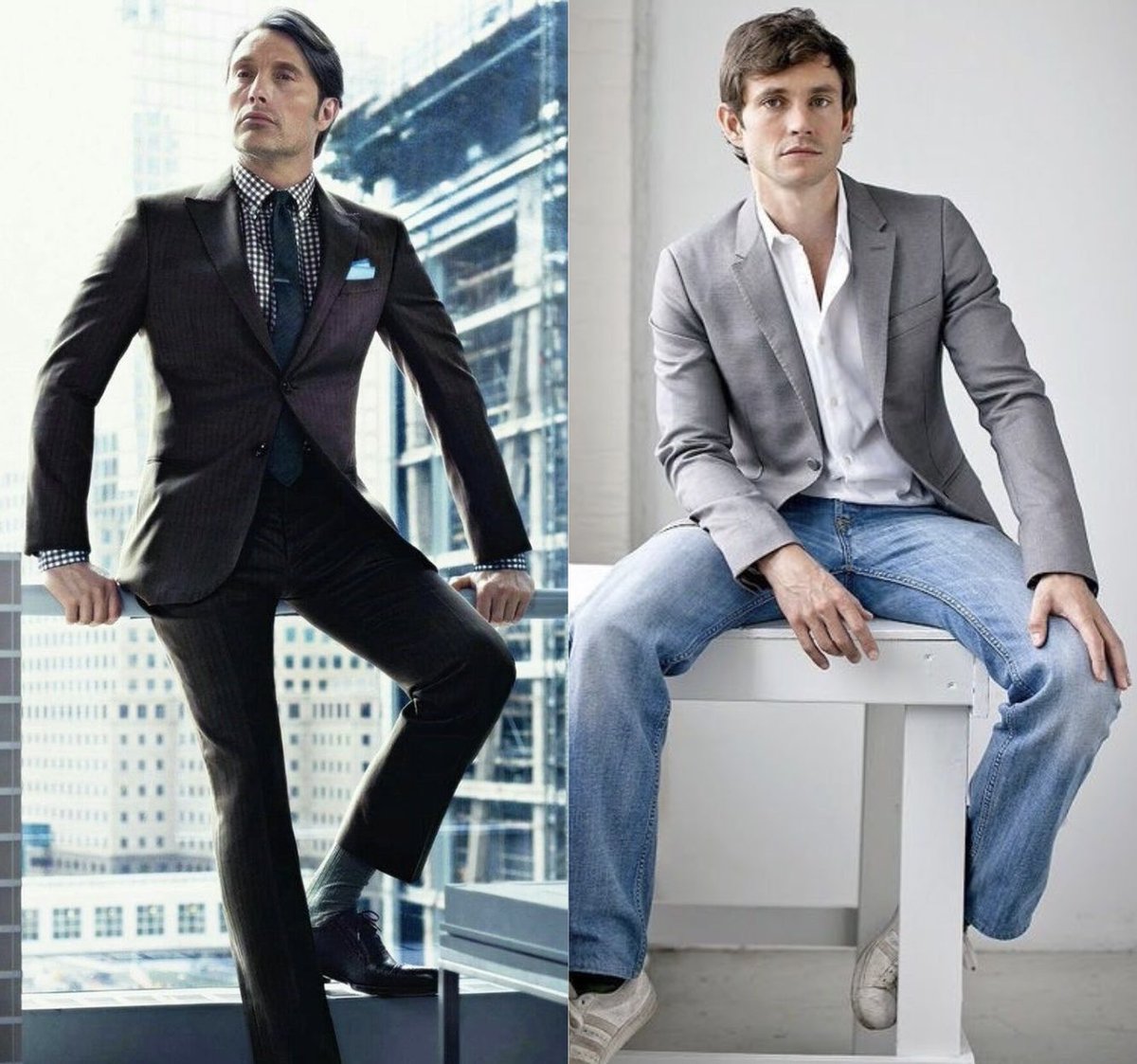 BiancoDell's tweet photo. CEO Hannibal and his secretary Will. https://t.co/z1HlX70Y5f