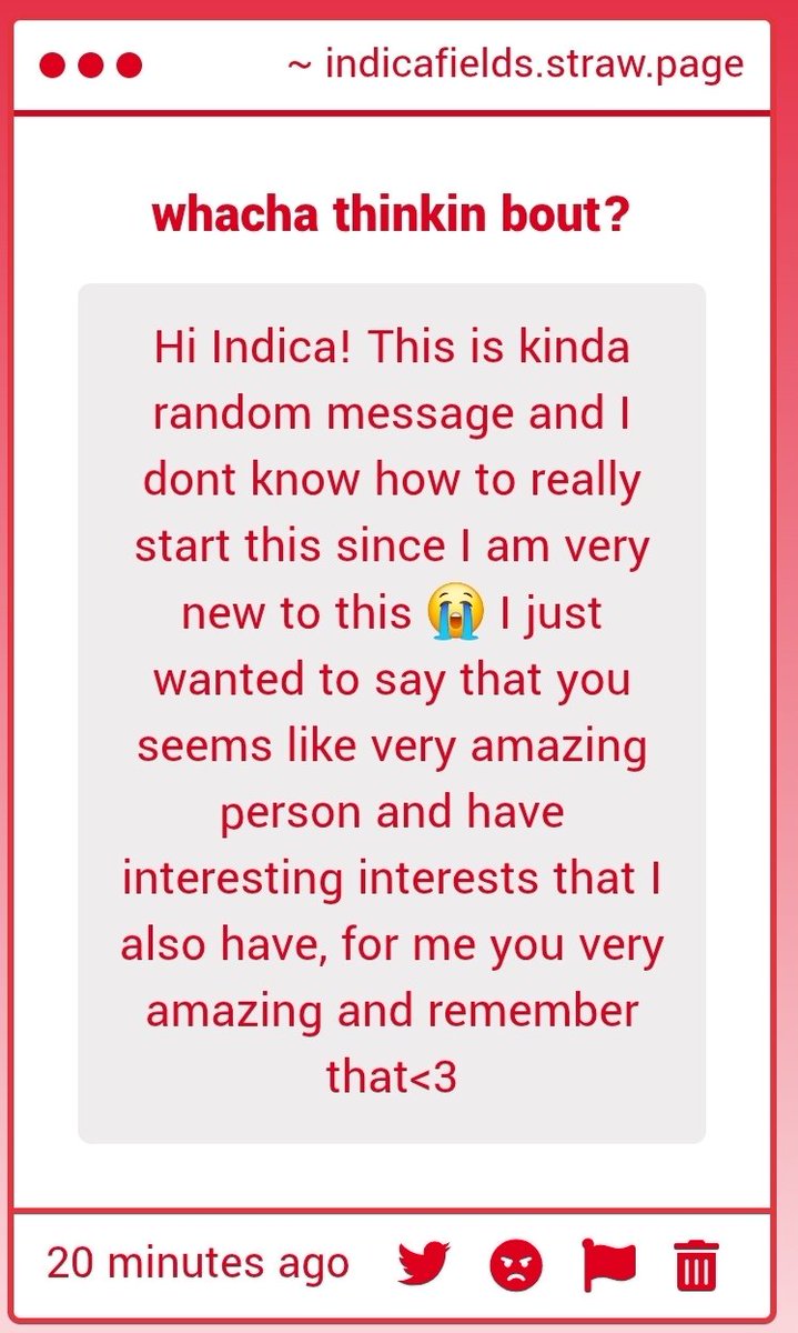 Indicafields's tweet photo. omg stopp what im gonna cry thank you sm 🥹🥹 youre acc so sweet ty anon i needed to hear that,, 💕 https://t.co/imAzcGUp0G