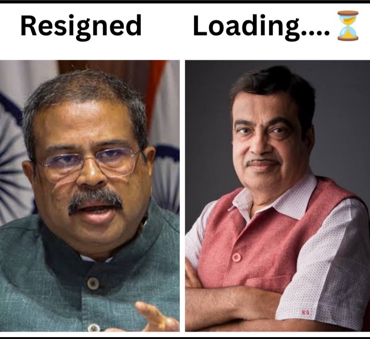 Wani_Zubair_26's tweet photo. Who all agrees ??

#DharmendraPradhan  
#NitinGadkari https://t.co/c6gEpWc4X4