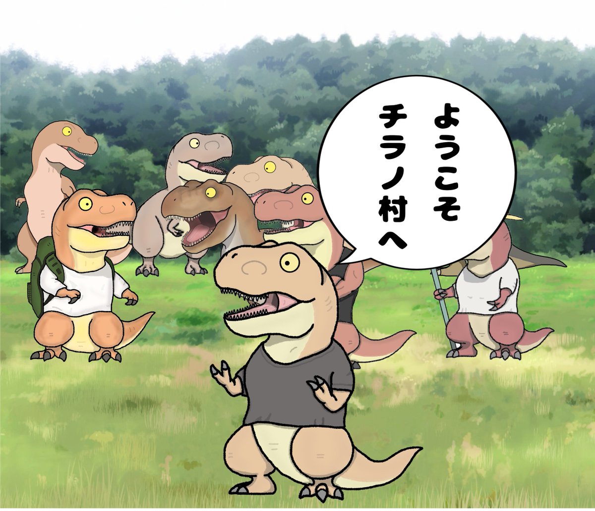 KODAWARIREX's tweet photo. また新たにフォロワー様が増えてるので改めて自己紹介

日本のどこかの土地で多種多様なチラノザウルスを育ててます。
自立したチラノザウルスは人間社会に放出します、その際発生した事件事故には一切の責任を負いません。
たまに違う生き物も育てます。 https://t.co/lj4QQ8Hxk0