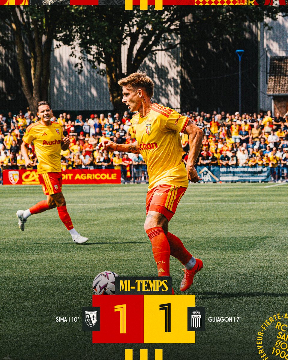 RCLens's tweet photo. ⏯️ C'est la pause à François Blin. Menés en début de rencontre, les Lensois ont bien réagi pour égaliser rapidement et se procurent désormais les meilleures situations. 👊

𝐑𝐂 𝐋𝐞𝐧𝐬 1⃣-1⃣ 𝐂𝐡𝐚𝐫𝐥𝐞𝐫𝐨𝐢

#𝐏𝐫𝐞́𝐩𝑨𝒓𝒕𝒐𝒊𝒔 #RCLRCSC https://t.co/ohKYAvVLgU