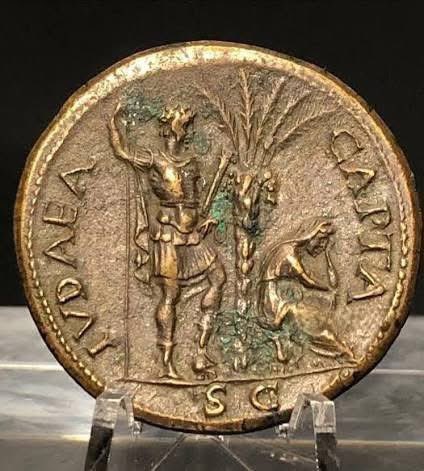sabra_the's tweet photo. Educational Post 101: 
….For some real history. 

Rome Met the Jews. 

Rome Never Met "Palestinians."

For over 500 years, Rome documented this land in exhaustive detail — wars, revolts, coins, historians, census records. Not once did they record a people called "Palestinians."

63 BCE — Pompey takes Jerusalem. Rome names the province Judea — land of the Jews.

66–70 CE — The Great Jewish Revolt. Titus destroys the Temple. Rome mints coins reading "Judaea Capta." Not "Palaestina Capta."

132–135 CE — Bar Kokhba leads a massive Jewish revolt. Cassius Dio documents it in detail. He calls them Jews.

135 CE — After two revolts, Hadrian erases "Judea" and imposes "Syria Palaestina" — a punitive rebrand of a defeated people's land, not the naming of a new one.

Jewish presence, worship, and self-governance in this land is documented continuously for over 3,000 years — through Roman conquest, exile, and every empire since. That's not a talking point. That's the archaeological and textual record.