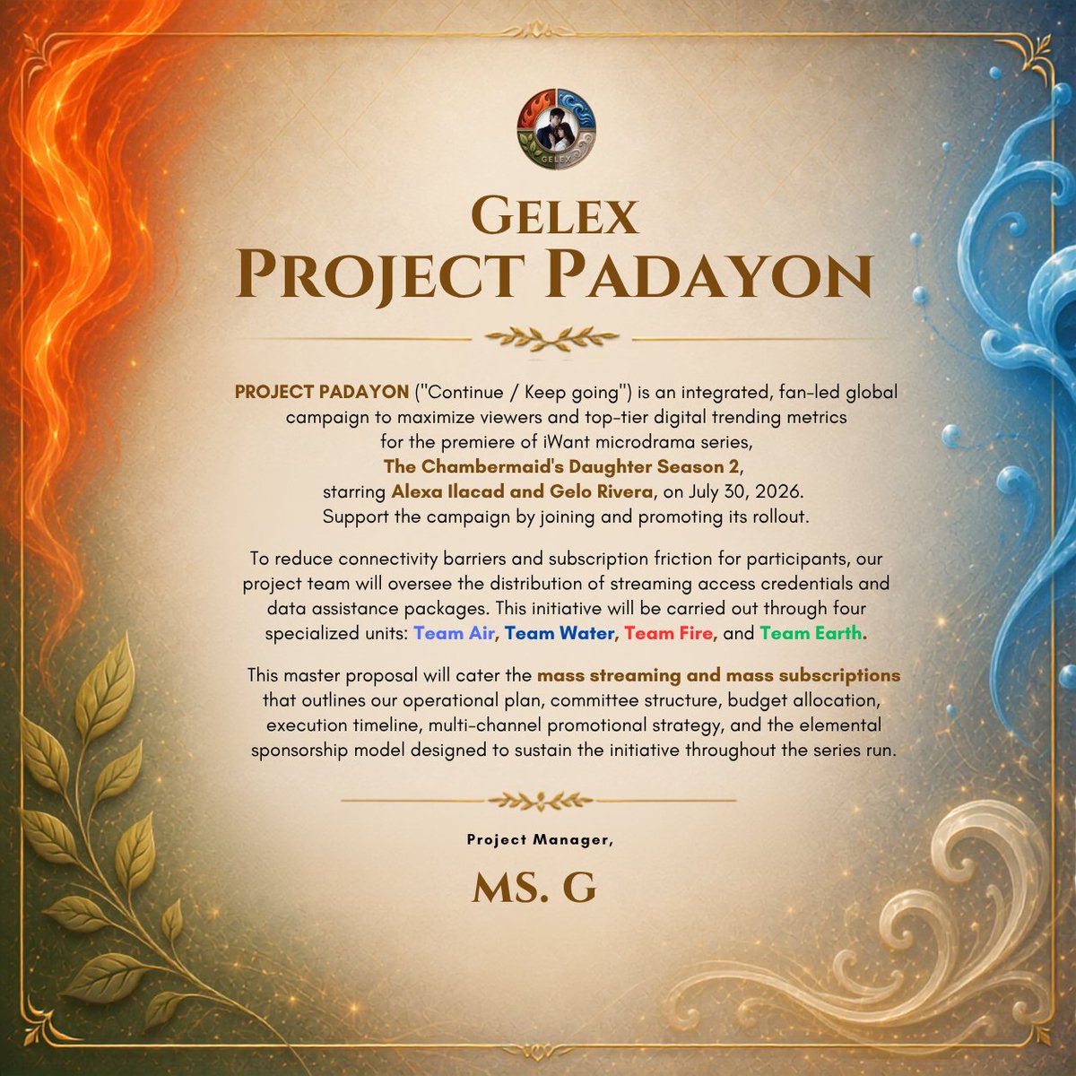 PadayonGeLex's tweet photo. Welcome to 𝗚𝗘𝗟𝗘𝗫 𝗣𝗥𝗢𝗝𝗘𝗖𝗧 𝗣𝗔𝗗𝗔𝗬𝗢𝗡. ✨

A movement where passion meets purpose and every supporter matters. 𝘽𝙚 𝙋𝙖𝙧𝙩. 𝘽𝙚 𝙋𝙧𝙚𝙨𝙚𝙣𝙩. 𝘽𝙚 𝙎𝙚𝙚𝙣. Together, we move as one. 𝗣𝗮𝗱𝗮𝘆𝗼𝗻! 💙

Love,
Ms. G 🤍

#GeLex | #GeLexians | #PadayonGeLex https://t.co/LyWfYIdQuY