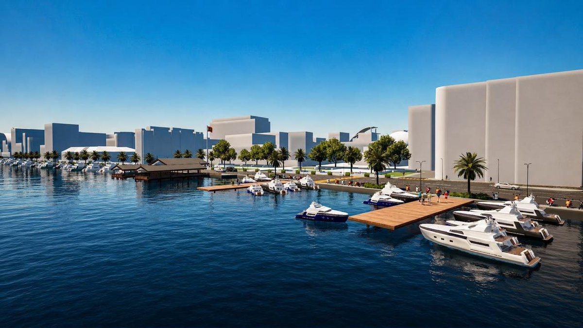 MMuizzu's tweet photo. Some of the works included in the next phase of development of Male north side Boduthakurufaanu Magu and harbour area development plan: these works and the remainder of the Ring Road (from MPL area upto Tsunami Binaa Maizaan) will be completed before end of November 2026 in sha Allah.