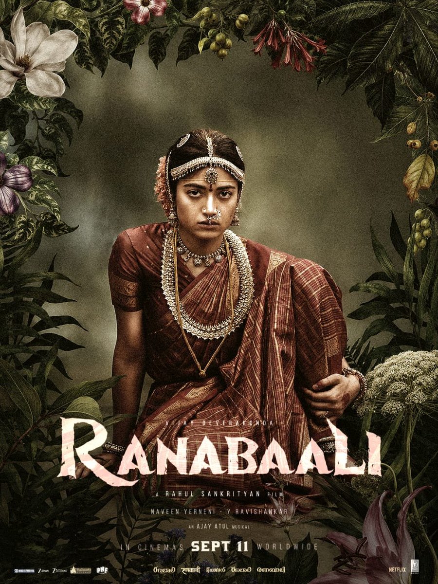 RcbValla's tweet photo. The traditional look paired with such intense expressions is simply breathtaking ✨
#RashmikaMandanna seems all set to deliver one of her most memorable performances ❤️
#Ranabaali #CinemaUpdates #MovieLovers #September11 https://t.co/MhPZXz6rmS