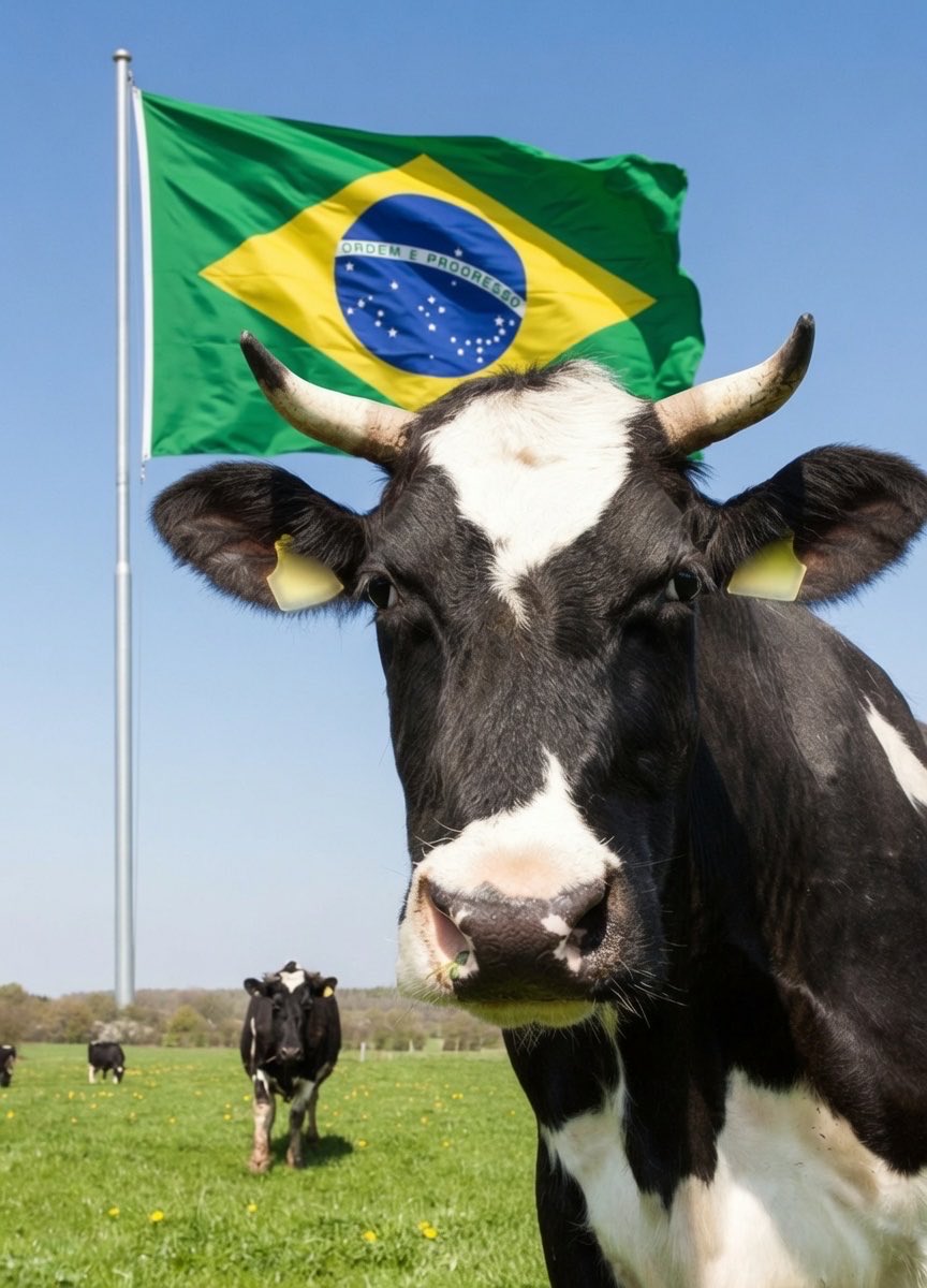 LesNews's tweet photo. : Le Brésil devient le premier pays à tokeniser des vaches pour le financement, permettant aux agriculteurs d'emprunter contre leur bétail. https://t.co/1iLYpn0GUS