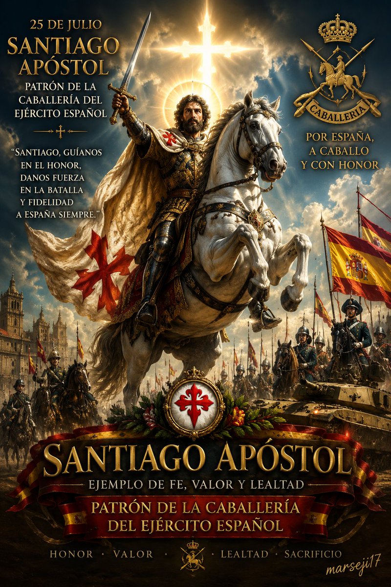 Marseji17's tweet photo. Buenas tardes y feliz día de Santiago Apostol 😁🇪🇦🇪🇦🐴 https://t.co/DXHRHKZ0OF
