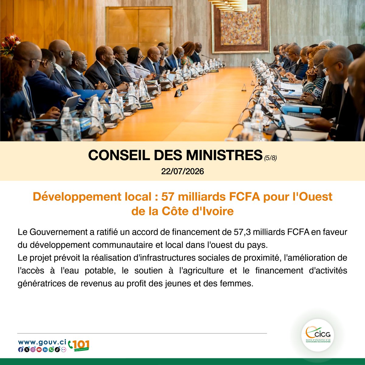Gouvernement de Côte d'Ivoire tweet media