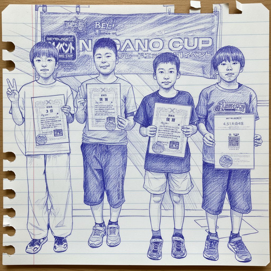 HM05015072's tweet photo. 本日もベイブレードX S1イベント「特別開催! NAGANO CUP in ヤマダ須坂 3イベント」無事終了できました👌

入賞者発表🎉

レギュラー
1️⃣イヒロ
2️⃣けいすけ
3️⃣しゅん
4️⃣みきと

オープン
1️⃣かっちゃん
2️⃣ペコ
3️⃣あーる
4️⃣まーちゃん

チーム
1️⃣⑦
2️⃣②
3️⃣③
4️⃣⑥

チームバトルも大盛況🤩

ご参加感謝😌 https://t.co/OObindIkNq