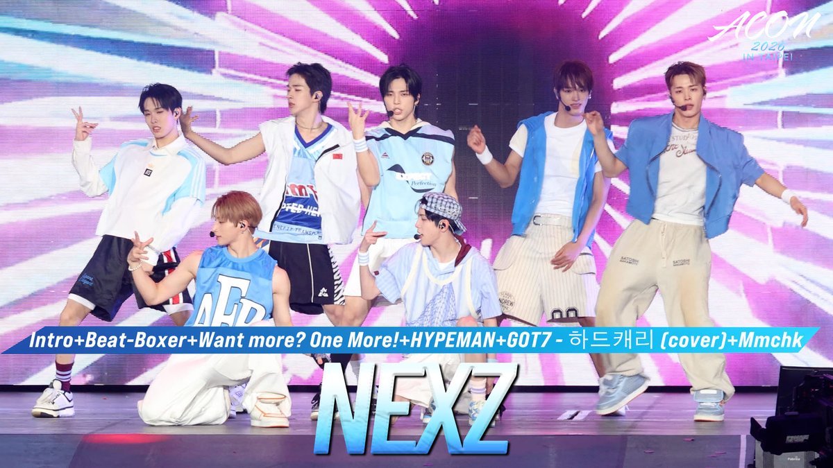 starnewskorea's tweet photo. [FULL CAM] NEXZ - Intro+Beat-Boxer+Want more? One More!+HYPEMAN+GOT7 - 하... https://t.co/lRKlVBTZAd 출처 @YouTube https://t.co/zjEkS58GSK