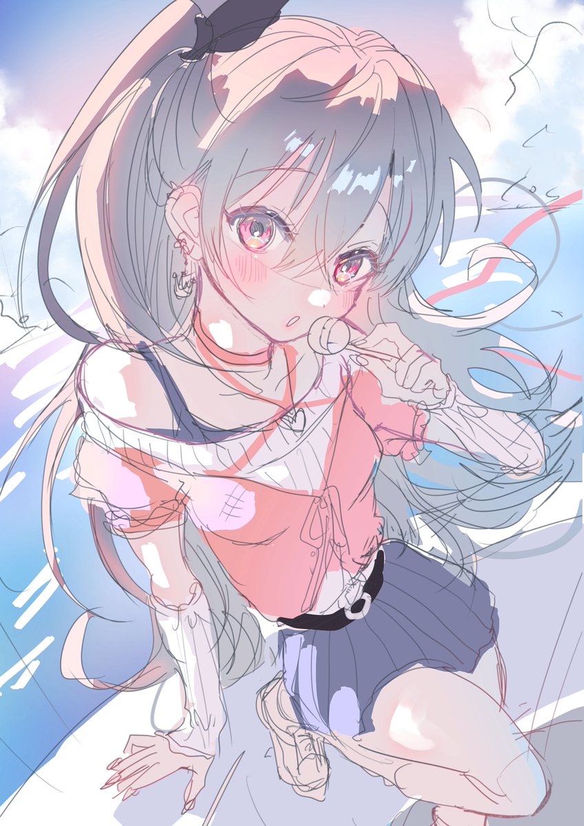 tsujihato99's tweet photo. 色ラフ🍬
#リオナート https://t.co/qqkNTLeBKs