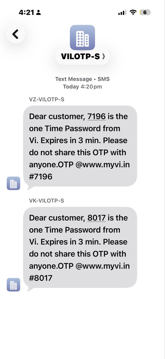 VISHALPARKHE's tweet photo. @ViCustomerCare your dnd complaint portal is useless. Tried to register complaint and for mobile verification you want to authenticafe with otp. But surprise OTP sent by your website is rejwctwd hy your website as invalid otp https://t.co/MDeEjhXj6A