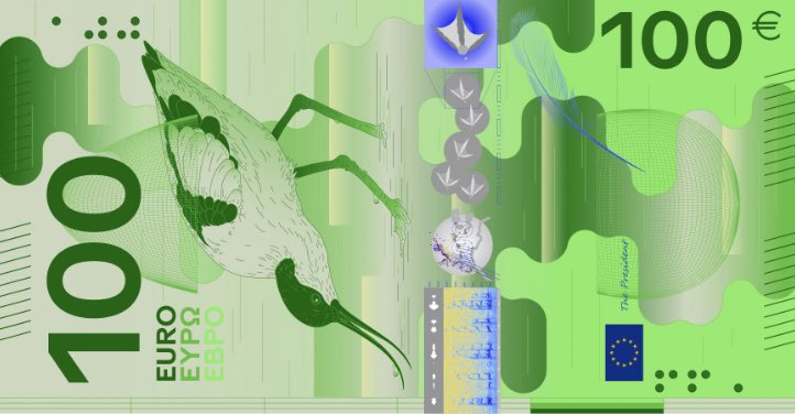 eloivar's tweet photo. la glorieuse proposition D avec le spectrogramme des chants d’oiseaux sur les billets je suis amoureuse https://t.co/O23HbRha0f