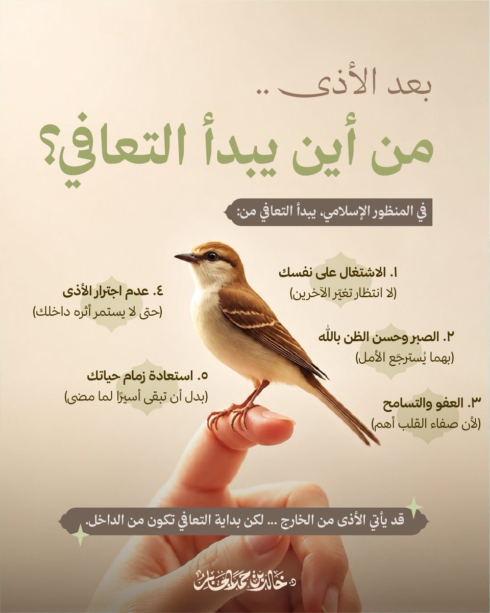 Khalid_Aljaber's tweet photo. تلك اللحظة التي تتسائل فيها:
"كيف أتعافى من الأذى الذي مررت به؟"

هذا هو جوابها الشافي.. https://t.co/z3FIWBDhuV