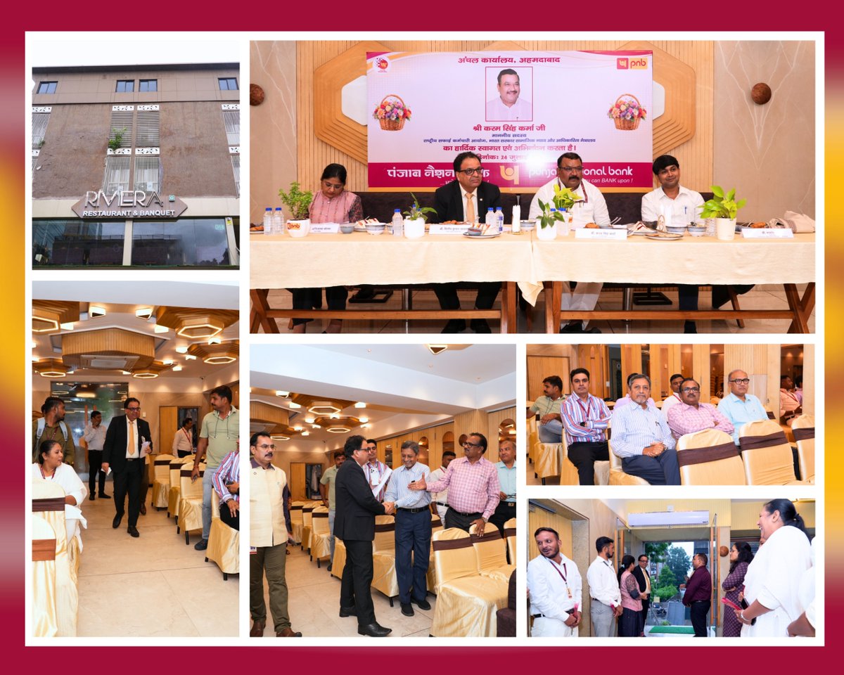 ncsk_mosje_goi's tweet photo. 24 जुलाई 2026 | अहमदाबाद, गुजरात
राष्ट्रीय सफाई कर्मचारी आयोग के माननीय सदस्य श्री कर्म सिंह कर्मा जी ने पंजाब नेशनल बैंक (PNB), अहमदाबाद के क्षेत्रीय प्रबंधक, सर्किल प्रमुख, अन्य वरिष्ठ अधिकारियों एवं सफाई कर्मचारी प्रतिनिधियों के साथ समीक्षा बैठक की।

बैठक में सफाई कर्मचारियों की समस्याओं एवं कल्याण से जुड़े विषयों पर चर्चा की गई तथा संबंधित अधिकारियों को उनके शीघ्र समाधान एवं आवश्यक कार्रवाई सुनिश्चित करने के निर्देश दिए गए।

#NCSK #KaramSinghKarma #PNB #Ahmedabad #SafaiKaramchari #WorkerWelfare #SocialJustice @MSJEGOI @PMOIndia