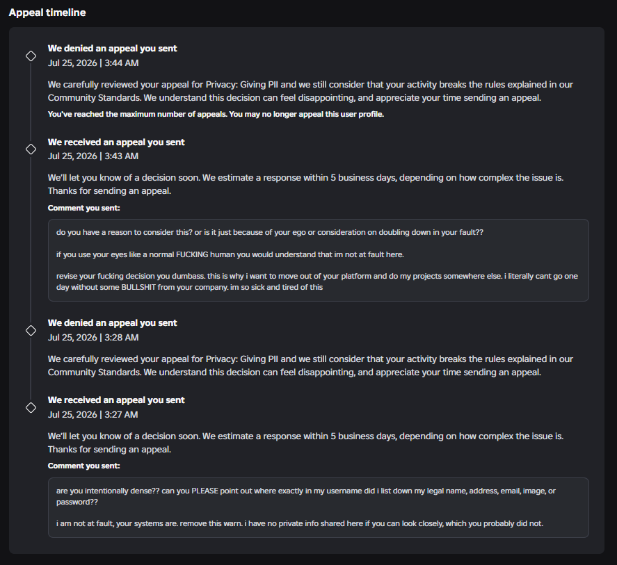 rowscouter's tweet photo. hey @Roblox would you please explain to me why did you warn me, kick me out of my account, and deny my appeal over something that i did not even do?? :) :) :) idiot #roblox #robloxdev #robloxartㅤ https://t.co/zr52IuMgug