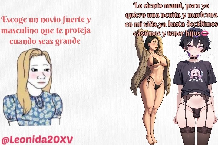 Leonida20XV's tweet photo. Si tu hija prefiero este tipo de hombre eso significa que es una exitosa uwu #sissyespañol #sissy #sissyAlternativa #MachoAfeminado #sissycaption #sissymx #sissymexico #marica #pitochico #PornoSano #porn #porno #goon #gooner #smalldick #Maricona #nenita #futa #futanari https://t.co/q8cuW6pyo5