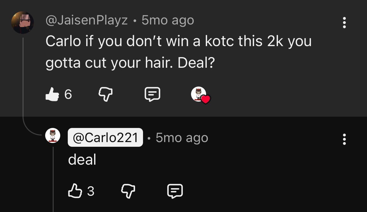 Curr's tweet photo. Carlo221 has THIS weekend or the next to win a 2k26 King of the Court or he has to go BALD 😳

Will he pull it off? https://t.co/nmip0Kg9dP