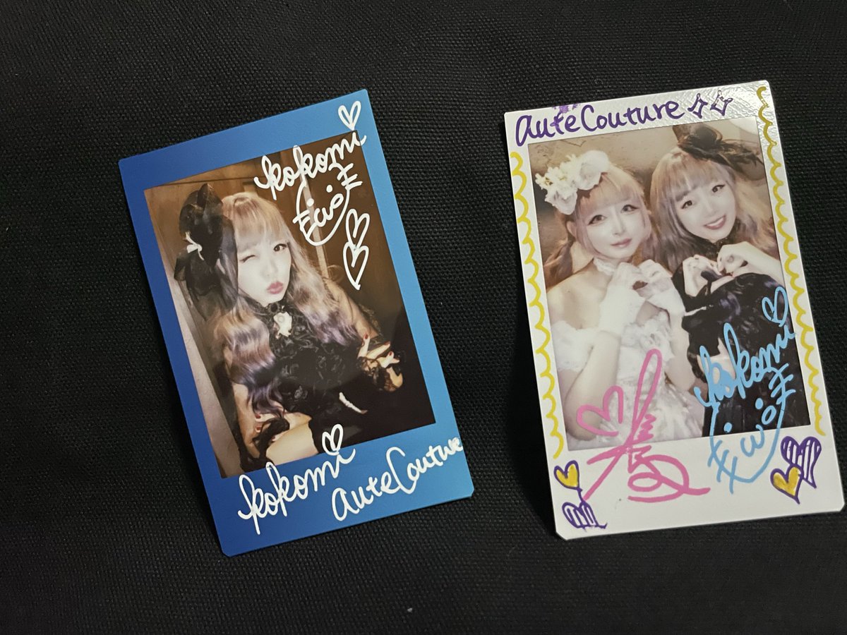 jun777stardurt's tweet photo. 会場入りがギリギリだったのでフードとかドリンクとか、頼んでたらお手持ちが乏しくなってしまい3ショットは、断念

お財布のご用意も忘れずに（自分への戒め）

てか、ウィンクkokomiさんがぎゃんかわです

「え、好き。」

ってなりました

あと、♡のパパとママ https://t.co/eLosC49mkI