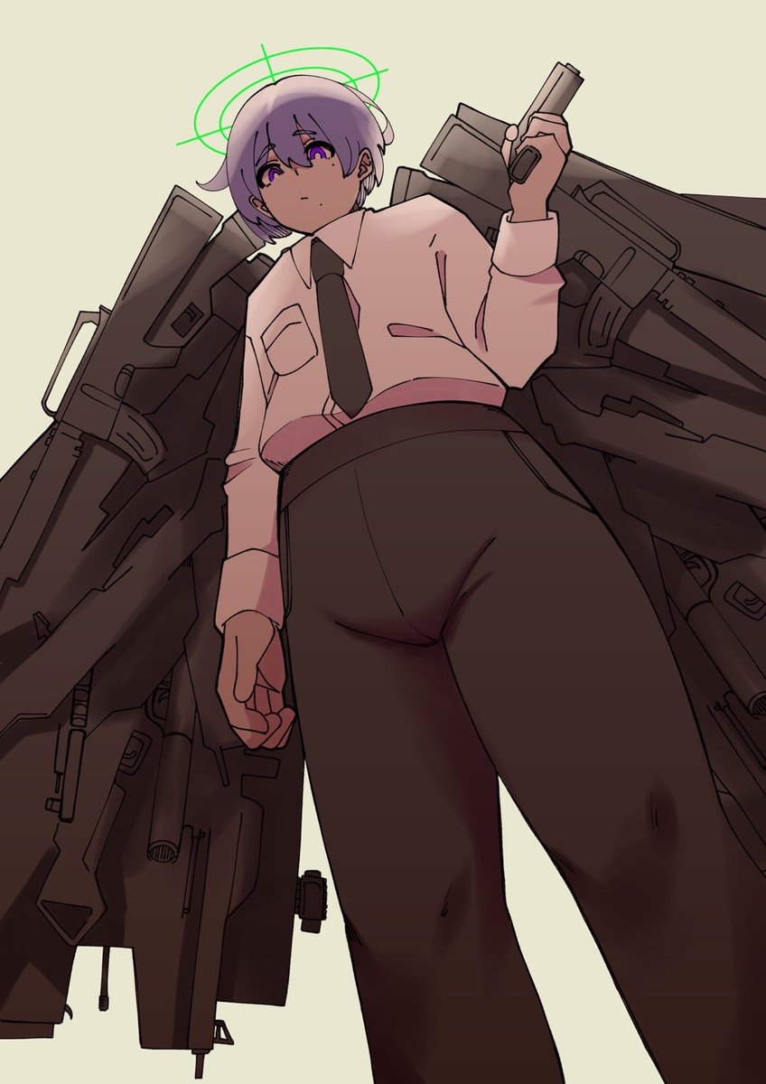 sky08831977's tweet photo. 銃の天使
#イラスト #絵描きさんと繋がりたい https://t.co/FRC05uiukg