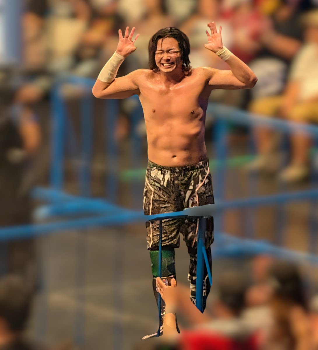 RSI8MvY5hYjTiPy's tweet photo. まさかの敗戦にジェイクもこの表情

#G1CLIMAX36　＃ジェイク・リー https://t.co/JzUMAb9sTl